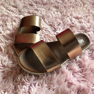 MIA gold sandals